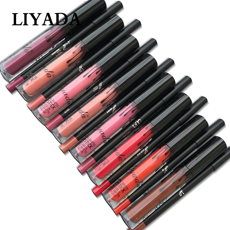 

Brand liquid matte lipstick kit lips pencil lips makeup lasting waterproof Mate pen lip gloss red lip cosmetics