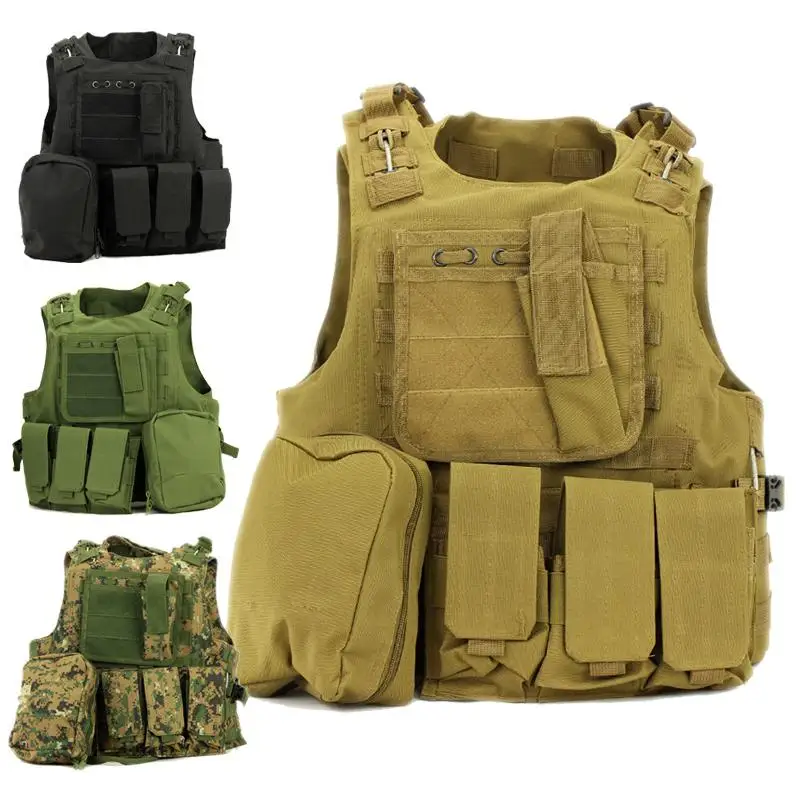 Military Gear Molle Tactical Vest Assault Airsoft Carrier Multicam Army Molle Mag Ammo Chest Rig Paintball Body Armor Harness
