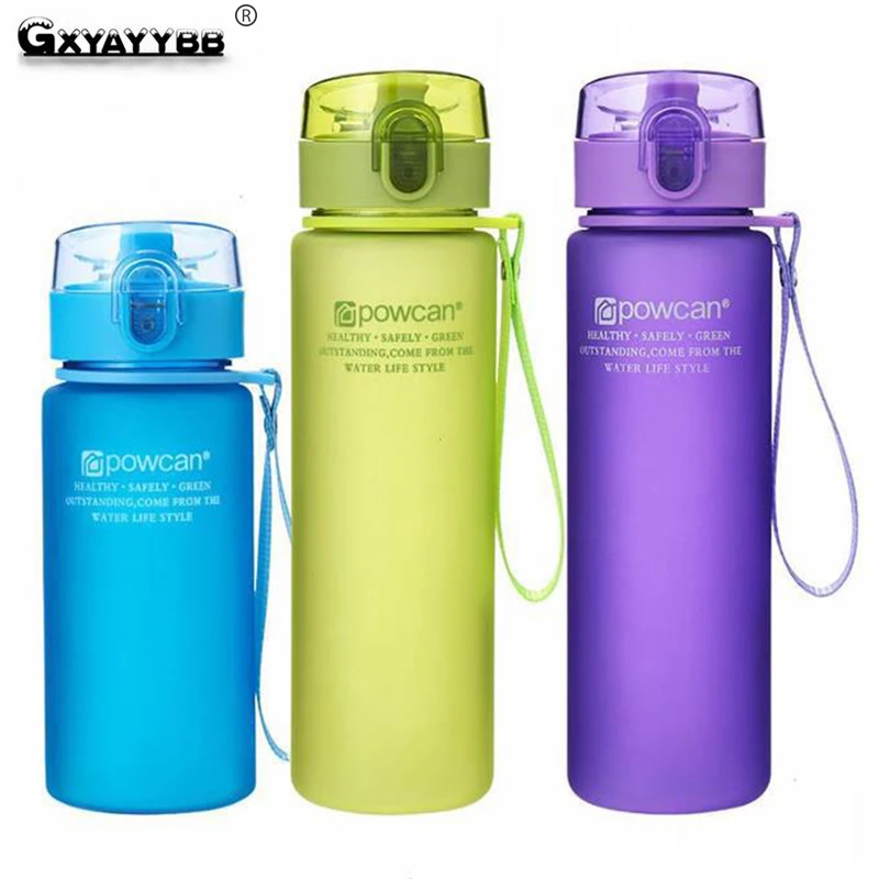 

Sport Water Bottles 400ML Plastic Drinkware Frosted Transparent Plastic Drink Bottle Tour Outdoor School Leakproof for Travel