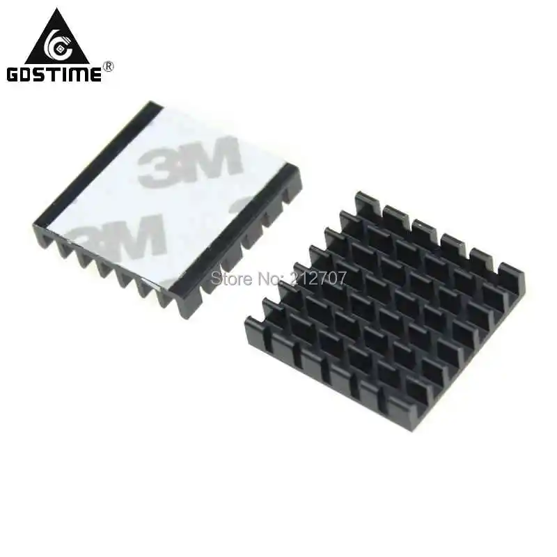 heatsink 25x25x5mm black(1)
