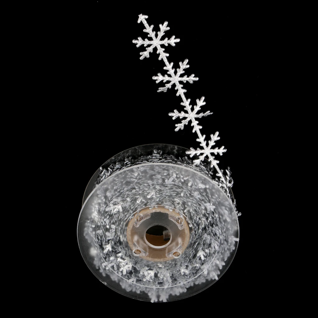 10m Snowflake Christmas Decorations Winter Frozen Festival Ornaments Trims