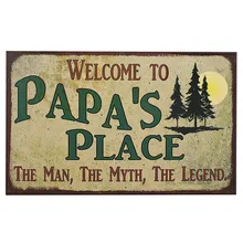 Стиль Ретро Стиль вывеска Sogan вывеска на стену кованого железа вывеска украшение фермерский дом Декор потертый шик домашний декор