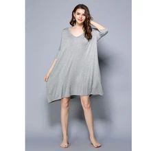 Новые многоцветные женские пижамы больших размеров Модальные пижамы пижамные платья комплект ночного платья весенний спальный халат Da5325