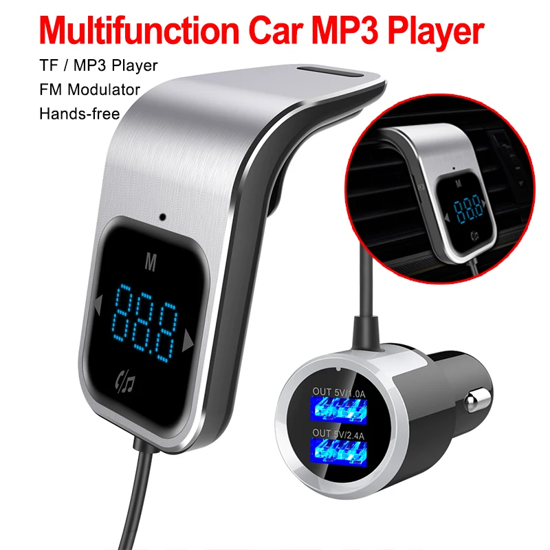 

Hot Sale FM Transmitter Bluetooth Car Wireless Radio AUX MP3 Player FM Modulator Hands-Free Calling
