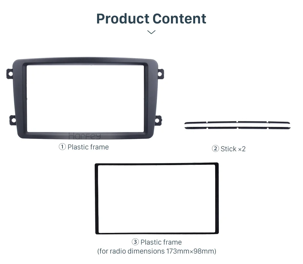 Harfey 2Din пластина автомобиля стерео рамка для 2002 2003 2004 Mercedes BENZ C CLASS W203 DVD плеер панель наборы стерео аудио Даш фасции