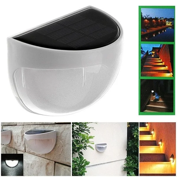

LED Solar Light Waterproof Solar Power Light Sensor Wall Light 6 LEDs Auto ON/OFF Outdoor Garden Patio Fence Lamp