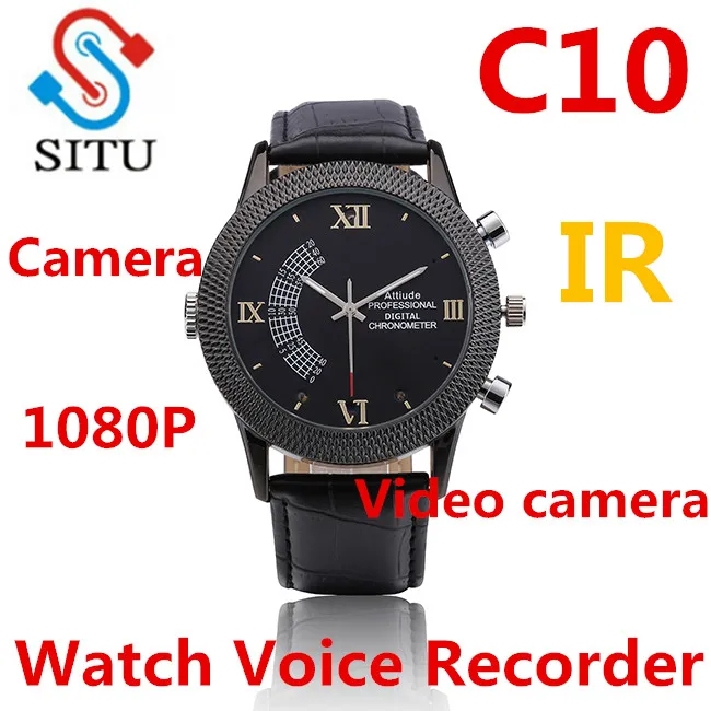 wrist watch with camera and voice recorder