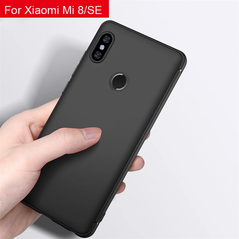 

Xiaomi Mi 8 SE Matte TPU Case for Xiaomi Redmi Note 5 Pro Soft Flexible TPU Cover Redmi Note 5 AI Dual Camera Anti Fingerprint