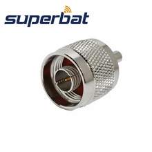 Superbat РЧ коаксиальный разъем N-MCX адаптер N штекер к MCX прямой разъем типа "Джек"