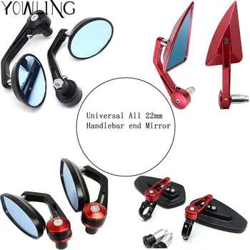 

MOTORCYCLE MIRRORS ACCESSORIES ALUMINUM 7/8" HANDLEBAR END REAR VIEW MIRROR FOR YAMAHA YZFR3 FZ1 FZ6 FZ8 TRIUMPH STREET TRIPLE