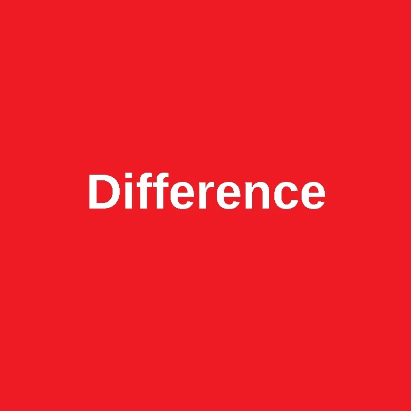 

the difference
