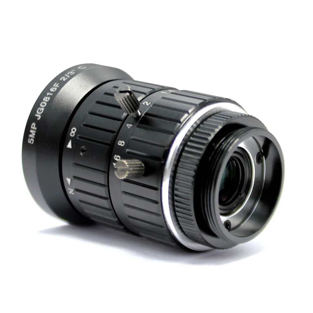 5mp 8 мм с креплением 2/" 5.0 мегапиксельный объектив руководство фиксированной объектива C крепление промышленных объектив для CCTV ip-камера Box