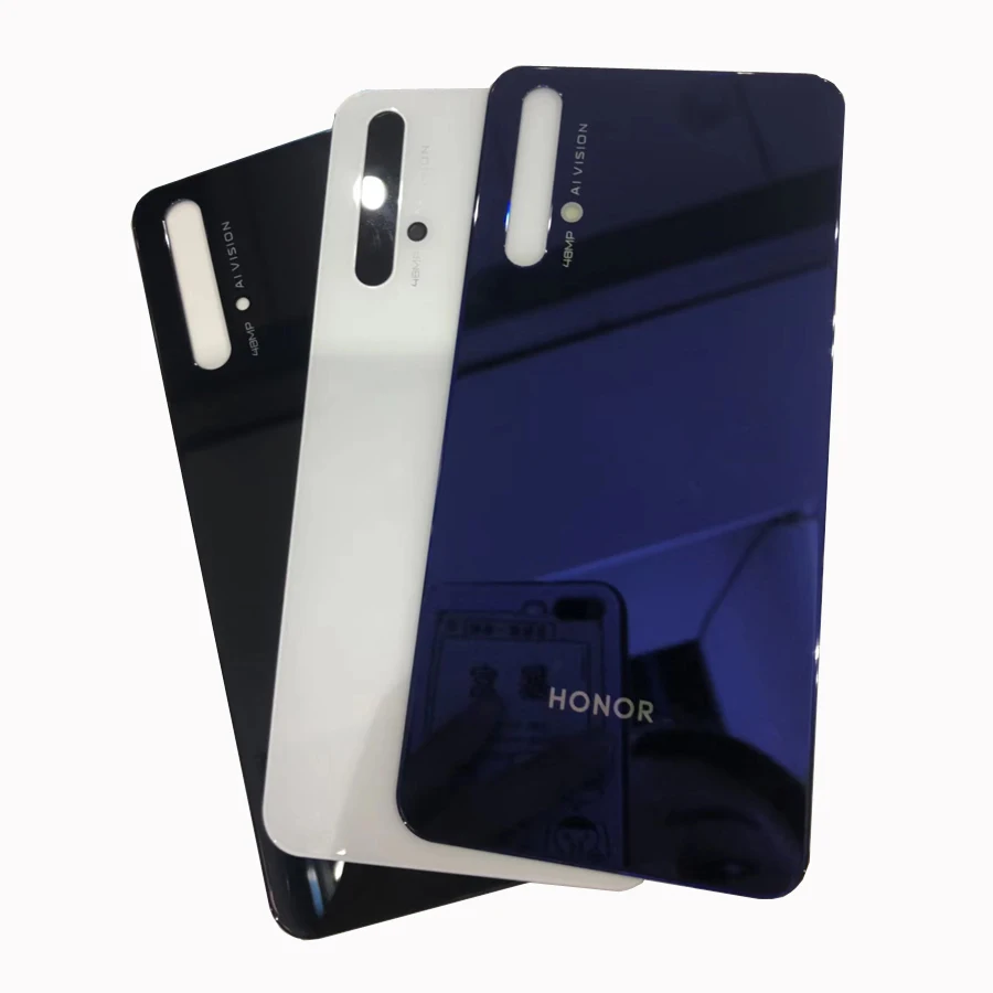 

10pcs/lot Honor20 Battery Door Back Glass Cover Housing Case For Huawei Honor 20 Battery Cover Rear Glass Panel With Adhesive