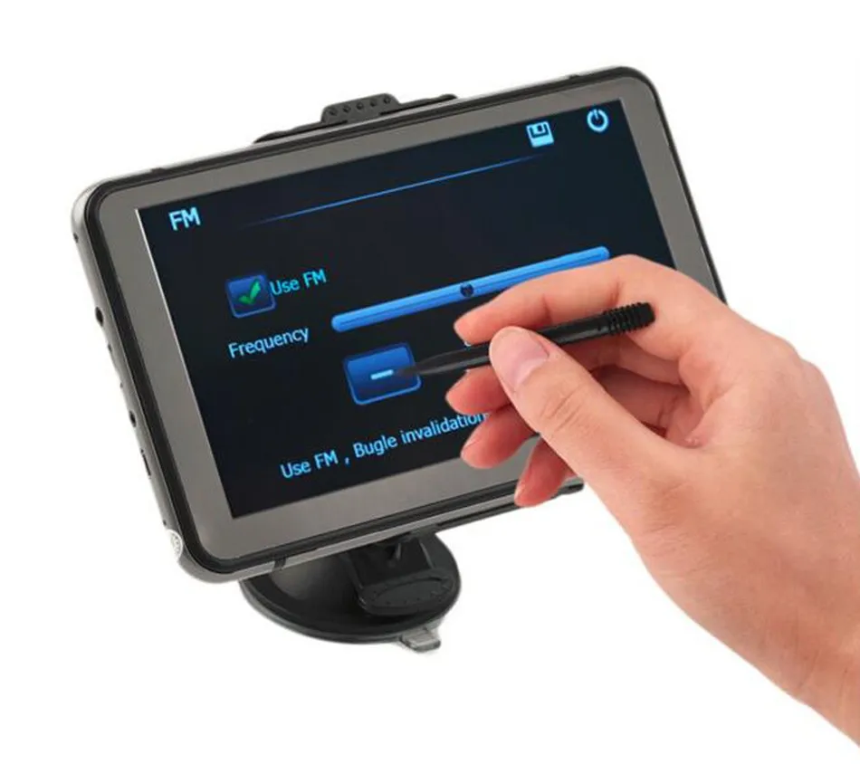 7 inch Touch Screen Car GPS Navigation 128MB RAM 4GB Portable Truck Navigator MP3 MP4 FM Video Play Vehicle GPS + Free Map -07