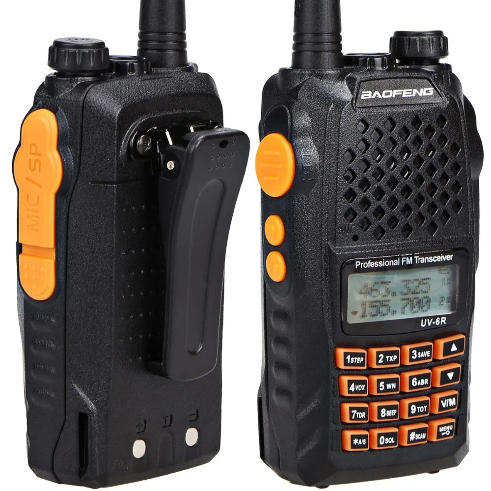 Baofeng UV 6R рация профессиональная CB радио двойная частота 128CH ЖК дисплей