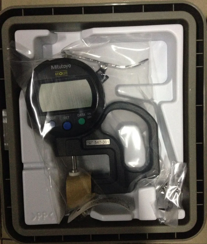 US $330.00 Mitutoyo 547301 Measuring Range 010mm Resolution 001mm ABS Digimatic Indicator Digital Thickness Gauge