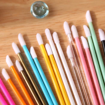 

Disposable Lip Brush Make up brushes set maquillage mascara wands Pen Lipstick cleaning eyelash Make Up Lipstick tools 50pcs