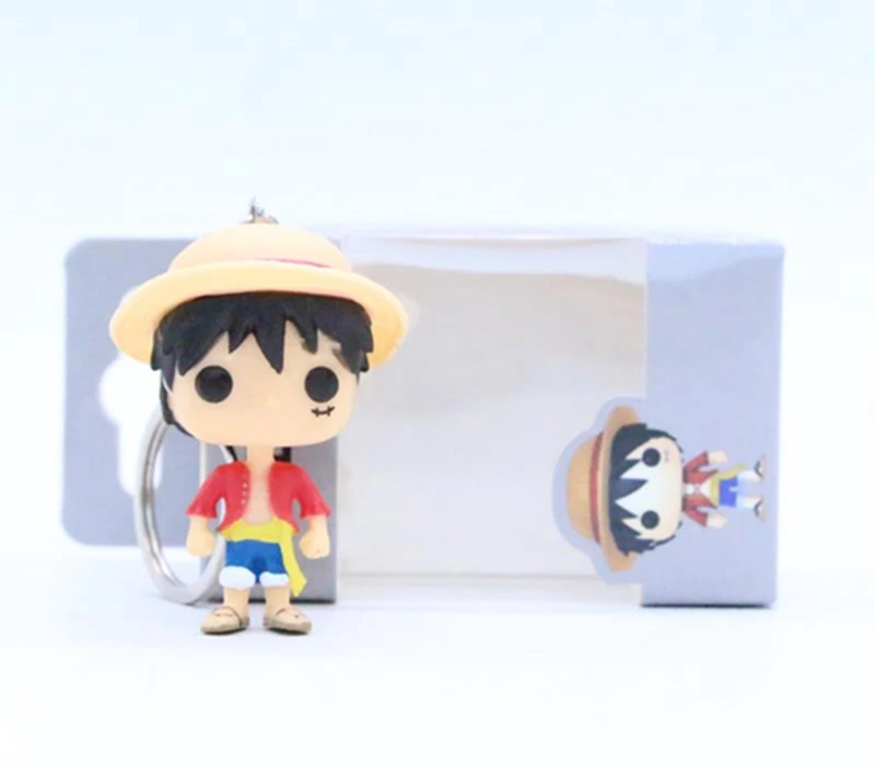 Аниме one piece Trafalgar Law Monkey D Luffy милый брелок для ключей Kwaii виниловые фигурки Коллекция Модель игрушки