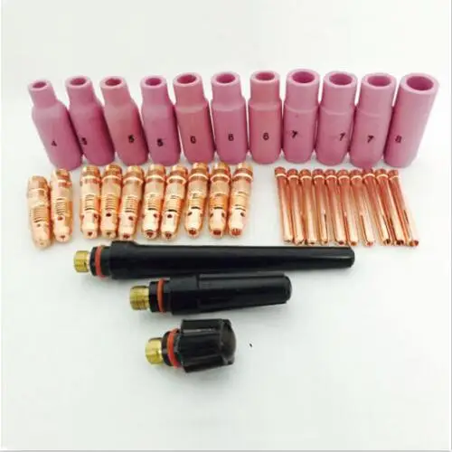 

33PCS TIG Torch Consumables Accessories KIT Fit TIG Welding Torch PTA DB SR WP 17 18 26,M327