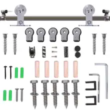 Deslizante Hardware Porta Do Celeiro Hardware Faixa Básica LWZH Kit Em Forma de Âncora com o Rolo Grande Faixa de Rolos para Porta De Correr Interior