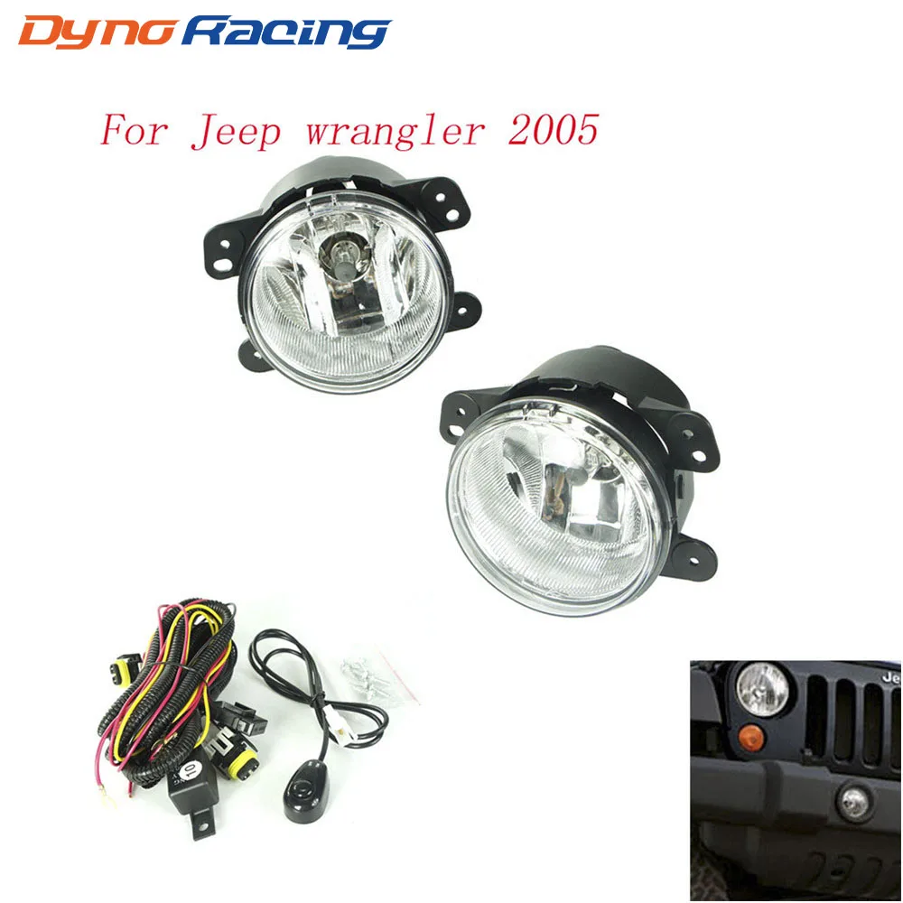 

Fog light for Jeep wrangler 2005 fog lamps Clear Lens Bumper Fog Lights Driving Lamps Daytime Running light