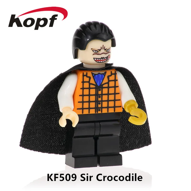 

KF509 Super Heroes Building Blocks Action Figures Sir Crocodile Tony Chopper Usopp Sabo Roronoa Zoro Dolls For Children Toys