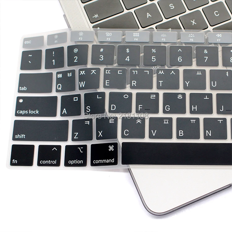 Корейский Радуга силиконовый чехол для клавиатуры кожи протектор для Macbook Air 13 с Touch ID отпечатков пальцев США Версия