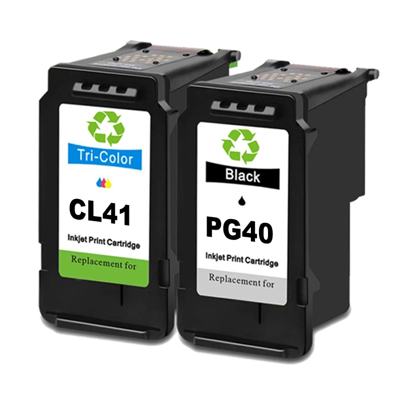 PG 40 CL 41 Восстановленный картридж для Canon Pixma IP1200 IP1300 IP1600 IP1700 IP1800 IP1900 IP2200