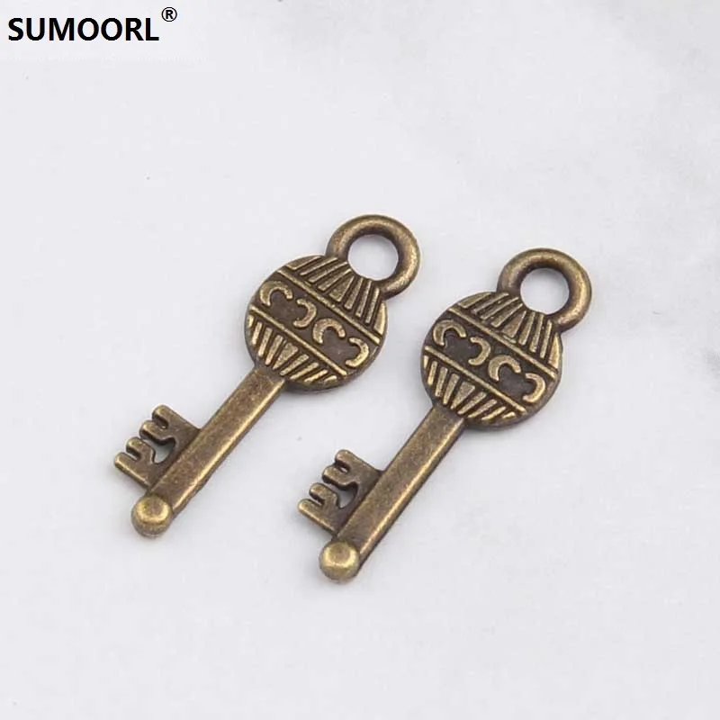 SUMOORL 20 шт./лот 25*8 мм ключ ювелирных изделий Винтаж Ретро браслет Pandent Выводы DIY