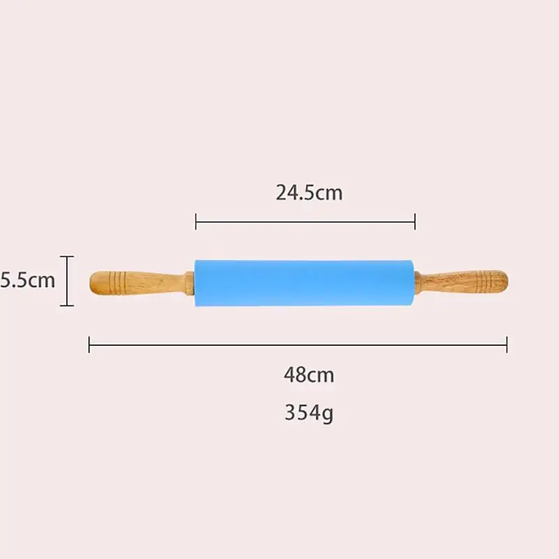 Деревянная ручка, силикон скалка антипригарная мука для выпечки скалка для выпечки инструменты для выпечки