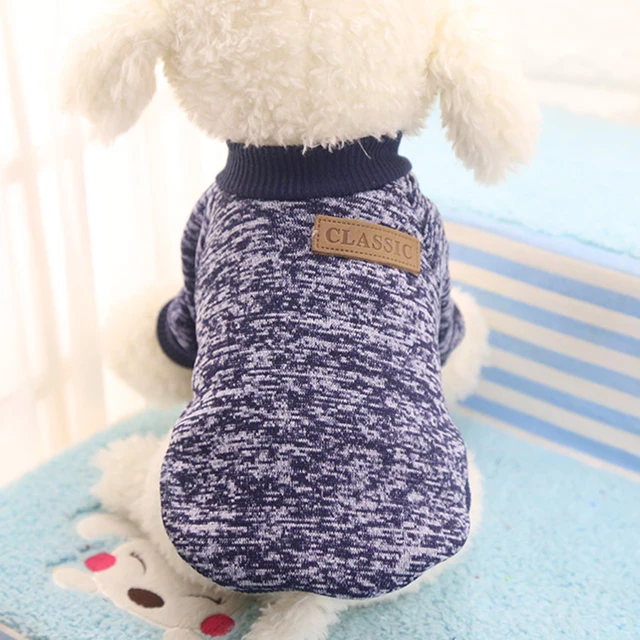 V tements doux pour chiens pull d hiver tenue classique pour Chihuahua pour animaux de compagnie