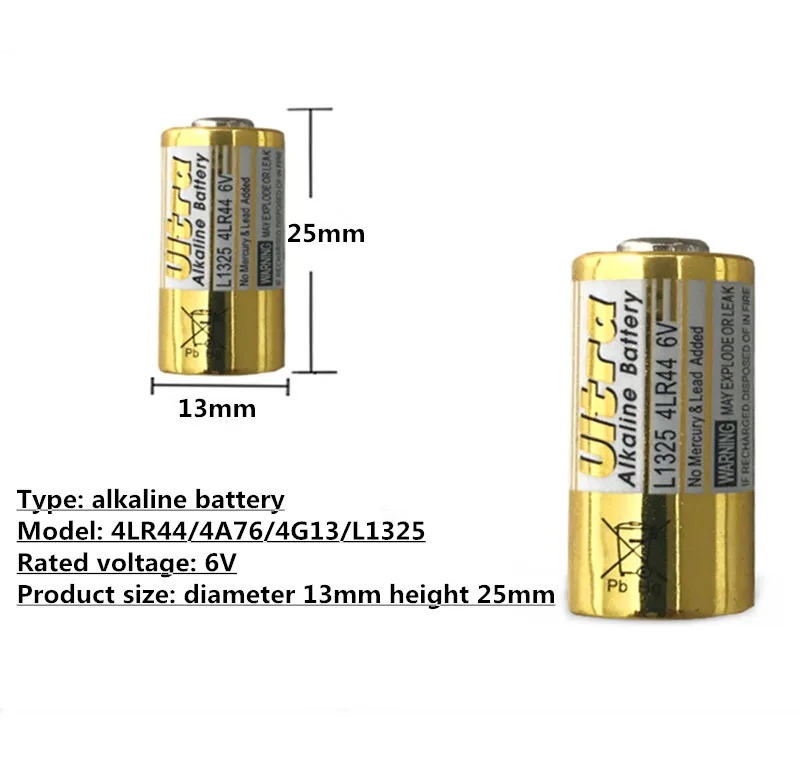 2 шт. 4LR44 6V сухая щелочные батареи для собаки электрошоковые ошейники для дрессировки A544V 4034PX PX28A L1325 4AG13 544 4A76 Камера Батарея