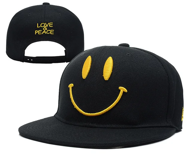 smile snapback hat love