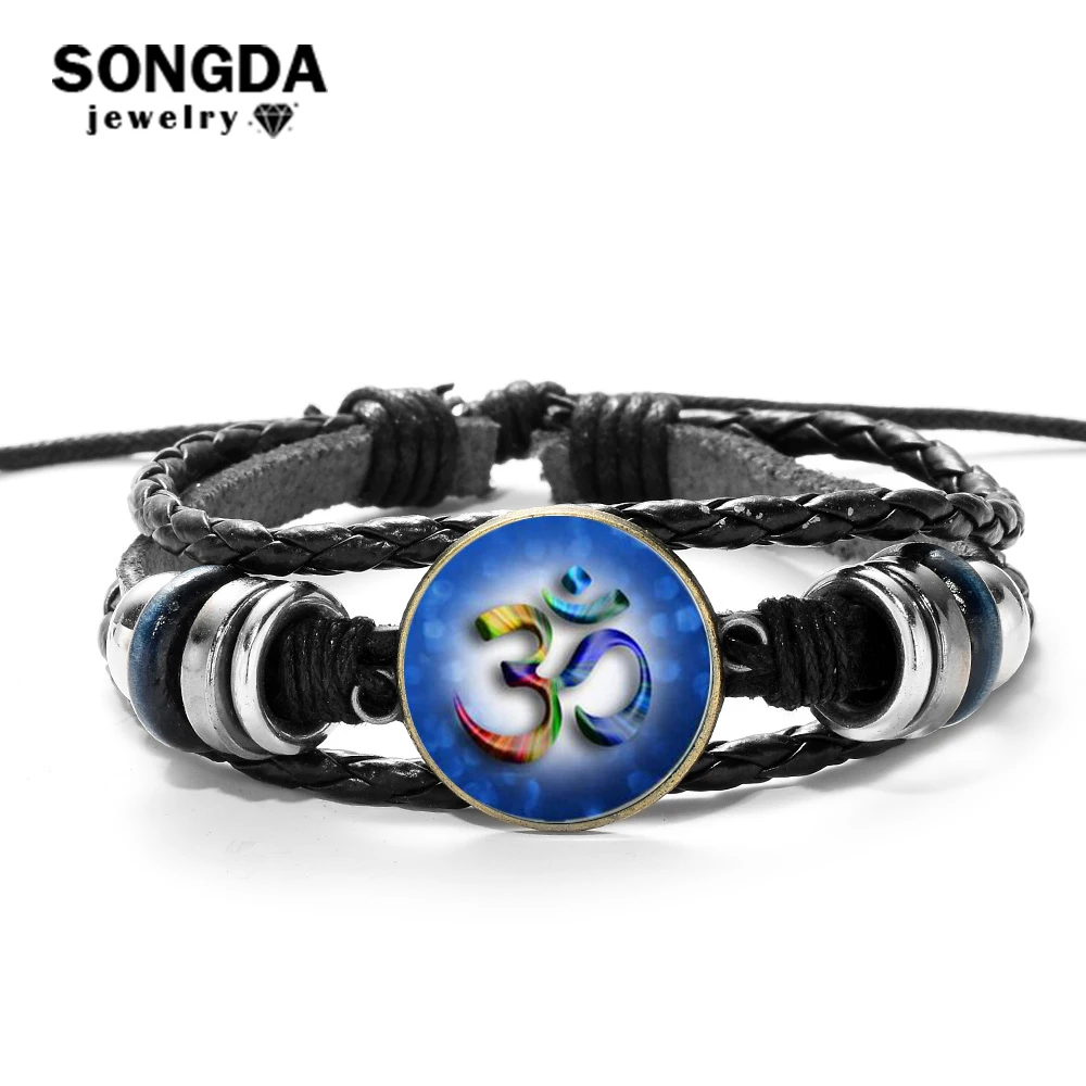 Brazalete De Cobre Y Latón Om Namah Shivaya, Joyería Grande, Espiritual Hindú, Hecho A Mano Y Con Bolsa De Terciopelo. - España