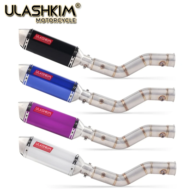 

Motorcycle Exhaust Muffler Escape Full System Middle Link Pipe Slip On For yamaha YZF1000 YZF R1 2009 2010 2011 2012 2013 2014