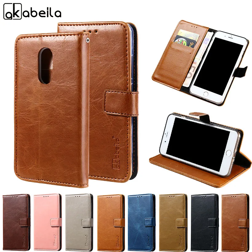 

AKABEILA PU Leather Case For TP-LINK Neffos X1 Lite Case Flip Wallet Cases For TP-LINK Neffos X1Lite Cover Coque Business Bags