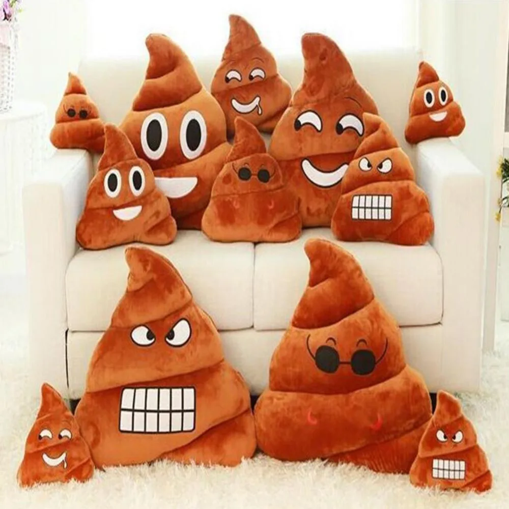 Mini Emoji Pillow Cushion Poop Shape Pillow Doll font b Toy b font Throw Pillow Amusing