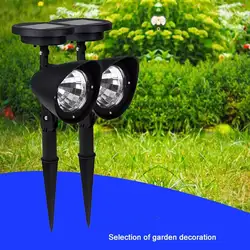 Wholesale 4 Pack Solar Spotlight Lawn Flood Light Outdoor Waterproof Garden 4 LED Adjustable Wall Light Landscape Light