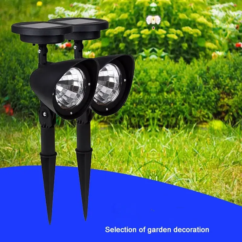 

Wholesale 4 Pack Solar Spotlight Lawn Flood Light Outdoor Waterproof Garden 4 LED Adjustable Wall Light Landscape Light