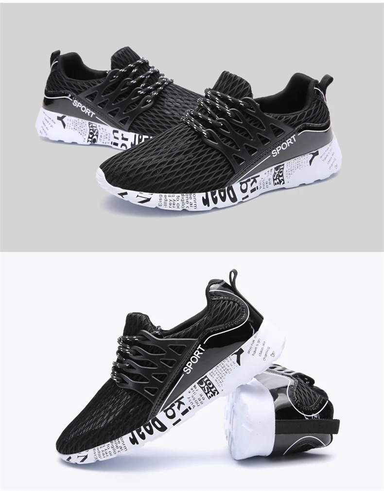 DESERT RAM Brand 2018 Fashion Shoes Men Fabric Air Mesh Casual Tenis Sneakers High Top Summer Breathable Black White Mens Shoe (10)
