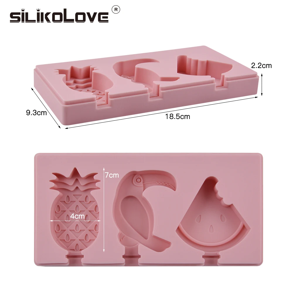 SILIKOLOVE силиконовые формы мороженого с крышкой лоток DIY ручной работы фруктовый