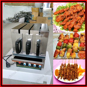 

Factory direct 3 line drawer type barbecue oven roasted mutton string and commercial skewers barbecue oven
