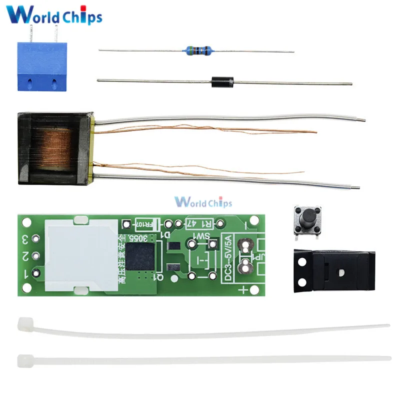 HV 1 высоковольтный генератор с дуговым зажиганием DIY Kit Arc комплект зажигания для