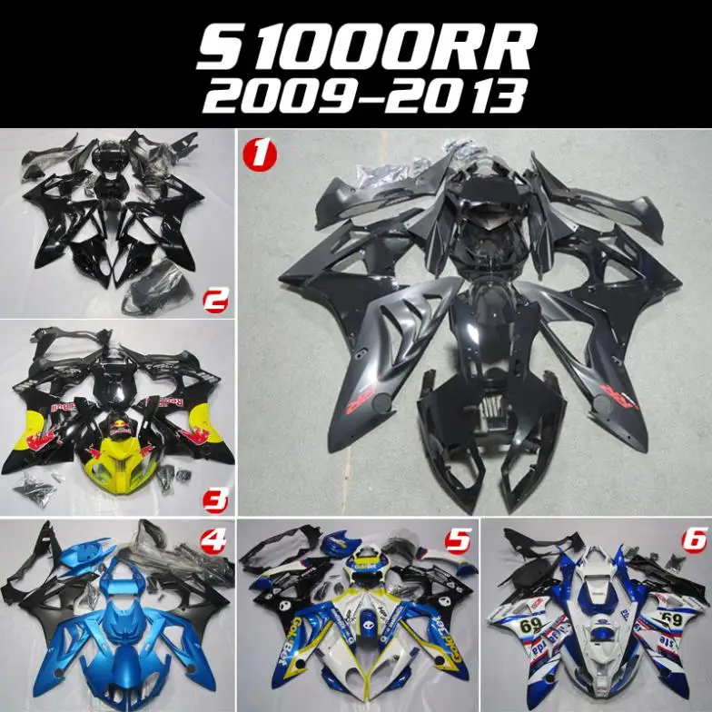 

Cheap motorcycles modified car shell  S1000RR 2009-2010-2012-2013 armor 100% senior ABS injection flow hood