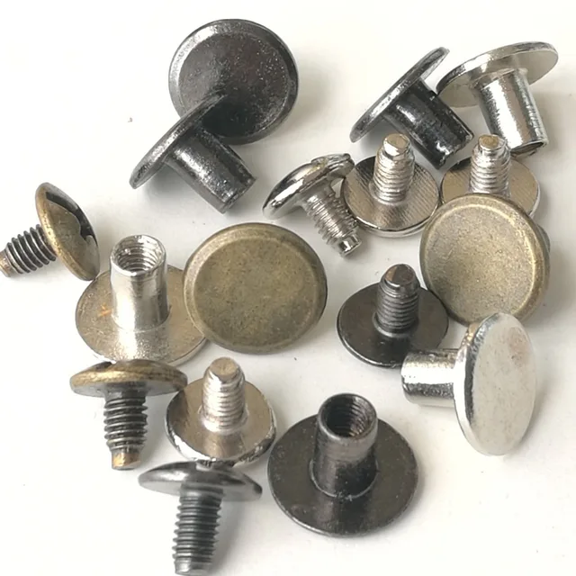 Brand leather belt repair diy belt head screw Strap bolt and nut strap accessories screw fitted