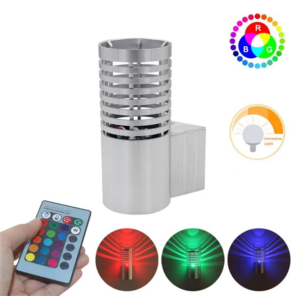 

Colorful LED Wall Light Corridor Aisle Light Hotel Bedside Wall Lamps KTV acrylic Light fashion wall lamp aplique de pared