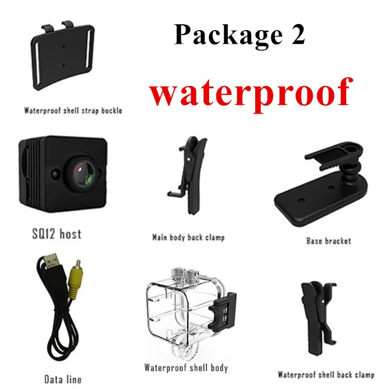SQ12 HD 1080P Mini Camera Night Vision Camcorder Sport Outdoor Car DVR Infrared DV Video voice for Windows PK SQ8 SQ 11