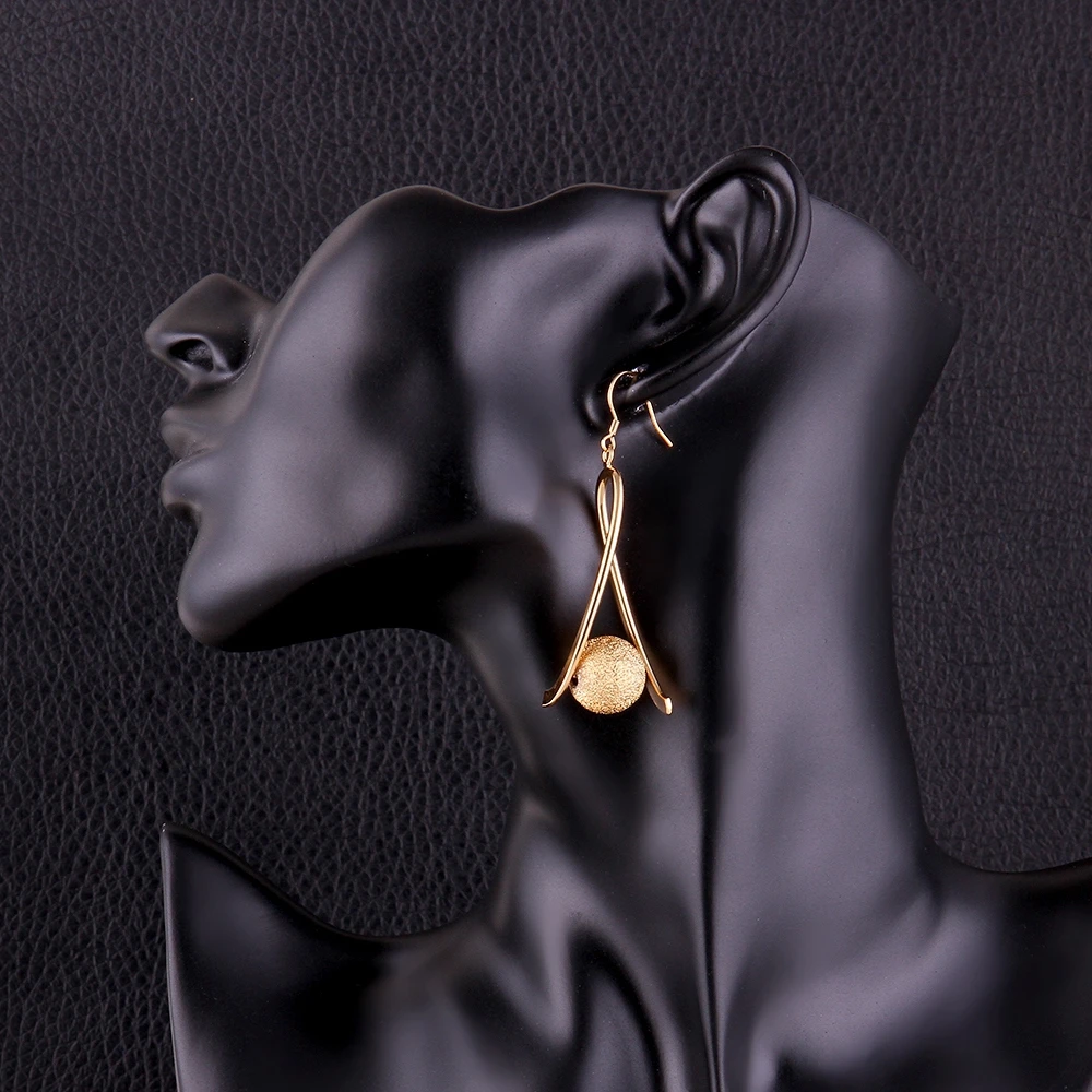 K gold ball pendant earrings (7)
