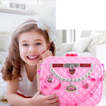 

IQ Toys Kids Washable Safety tested Non toxic Makeup Set with A Bag Storage Cosmetic