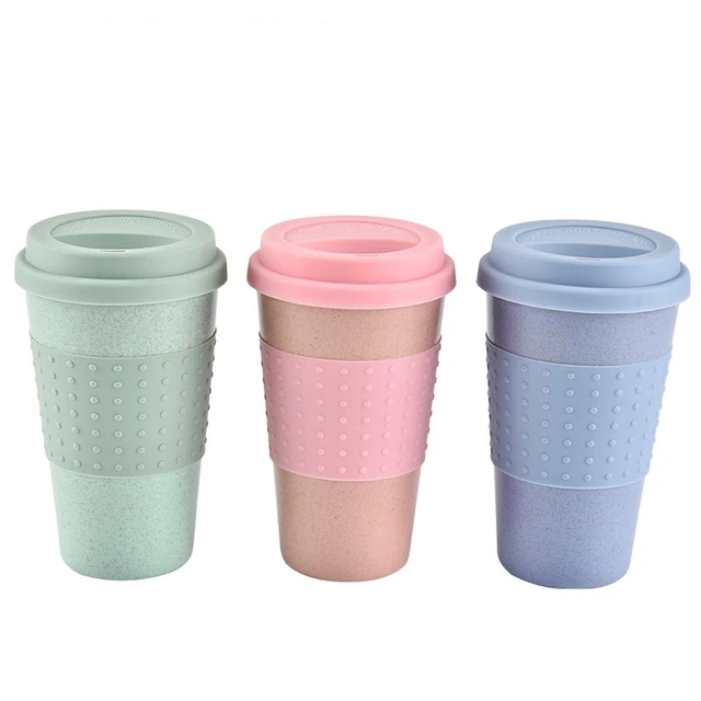 Reusable Coffee Mug with Silicone Lid